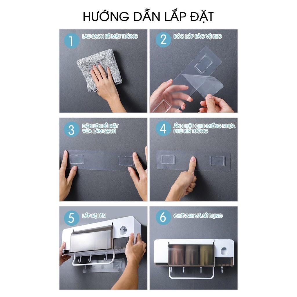 Bộ kệ nhả kem đánh răng, kệ để cài bàn trải đánh răng RA825-826-duoc-ban-tai-Quỳnh vy
