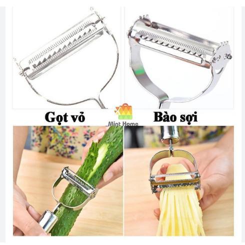 Nạo củ quả inox 3 trong 1, Bàn nạo, dụng cụ bào cắt củ quả tiện ích-duoc-ban-tai-Quỳnh vy