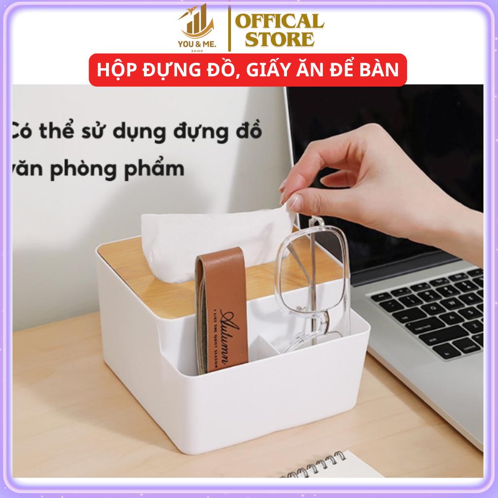 HỘP GIẤY ĂN ĐỂ BÀN NẮP GỖ-duoc-ban-tai-Quỳnh vy