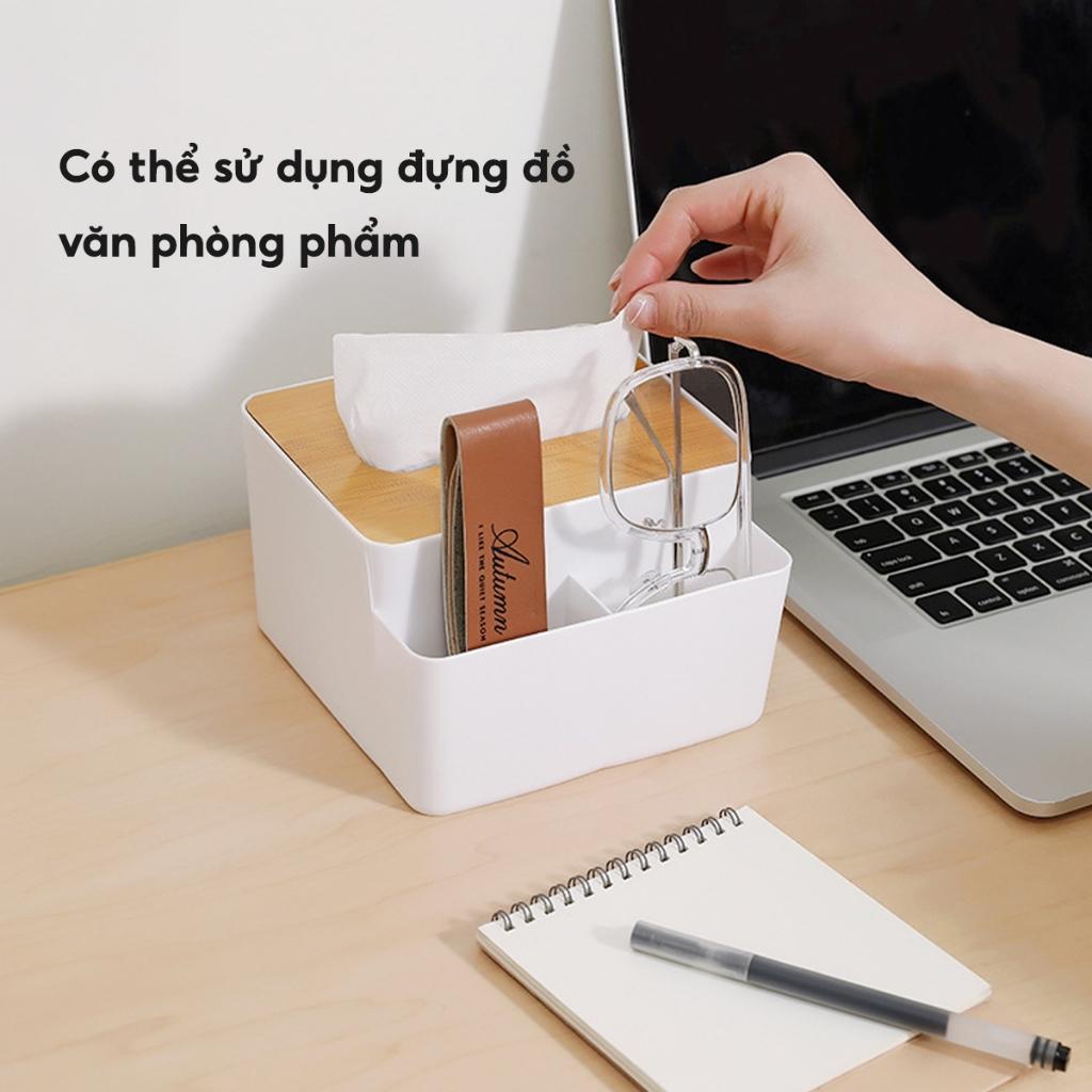 HỘP GIẤY ĂN ĐỂ BÀN NẮP GỖ-duoc-ban-tai-Quỳnh vy
