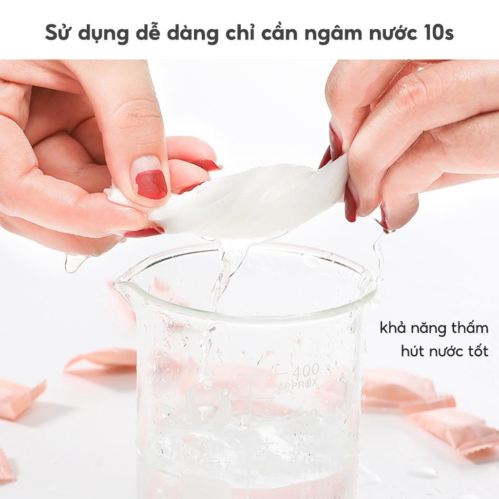 Gói 10 Khăn mặt nén dạng viên kẹo Dùng 1 lần YOUME- khăn nén dùng khi đi du lịch khách sạn tiện lợi-duoc-ban-tai-Quỳnh vy