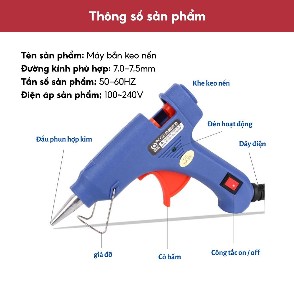 Súng Bắn Keo Nến Silicon -  Máy Keo Nến 20W Làm Đồ Handmade Đồ Trang Trí Dụng Cụ Tiện Ích-duoc-ban-tai-Quỳnh vy