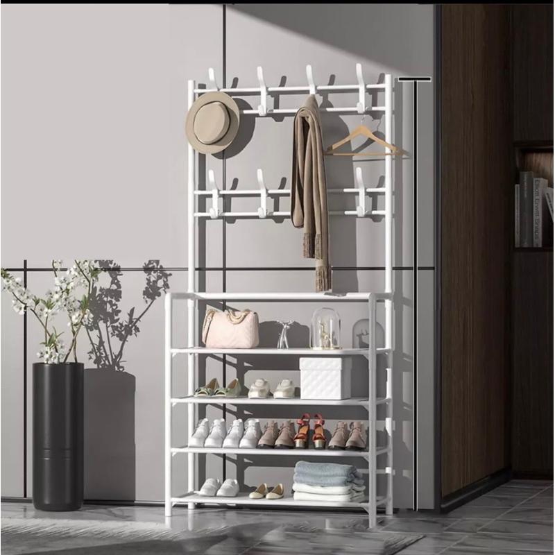 Kệ để giày dép kèm móc treo đồ tiện ích 4 tầng-duoc-ban-tai-Quỳnh vy