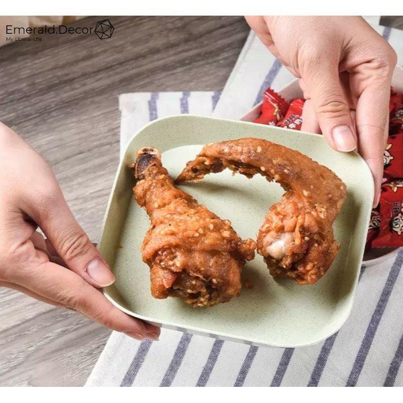 Combo 5 đĩa lua mạch nhiều màu, đĩa đựng thức ăn tiện ích-duoc-ban-tai-Quỳnh vy