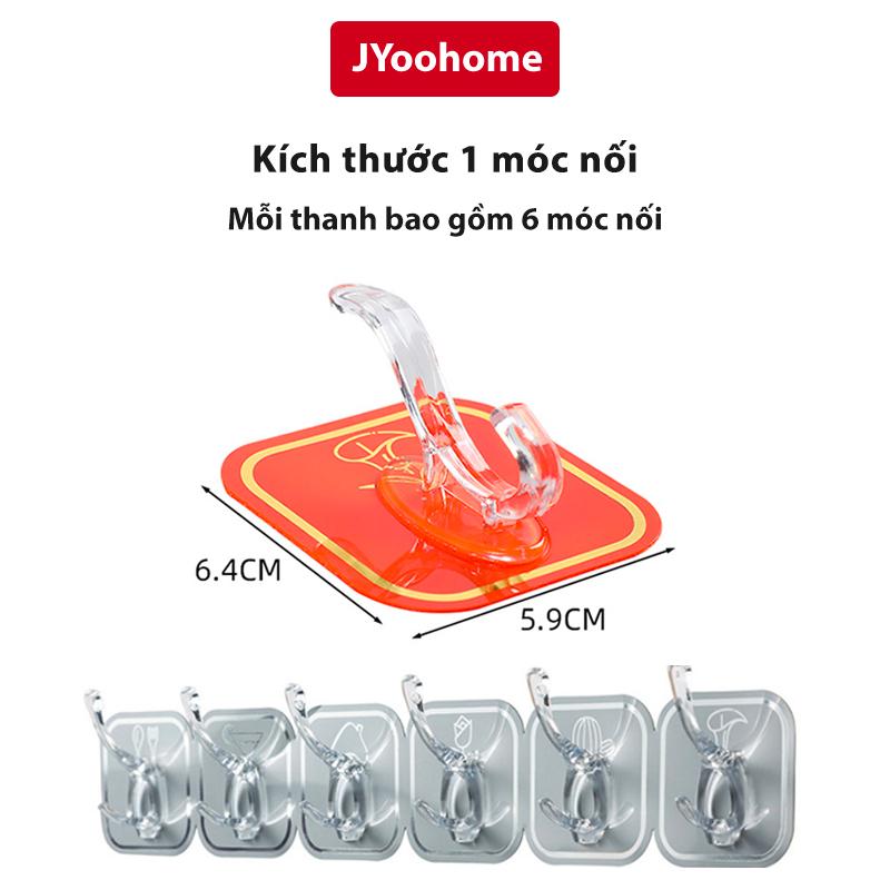 Thanh treo 6 Móc Dán Tường Chịu Lực Siêu Dính - móc treo dạng màu Có Thể Tách Rời Móc Treo chìa khoá, quần áo-duoc-ban-tai-Quỳnh vy