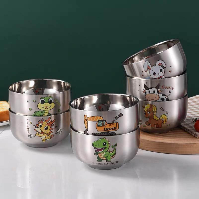 Bát inox chống nóng cho bé, bát nhẹ, lòng sâu tiện ích-duoc-ban-tai-Quỳnh vy