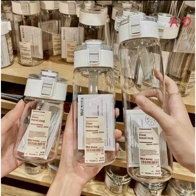 Bình nước muji đẹp - Bình nước mang đi cho bé và người lớn chất liệu PC cao cấp-duoc-ban-tai-Quỳnh vy