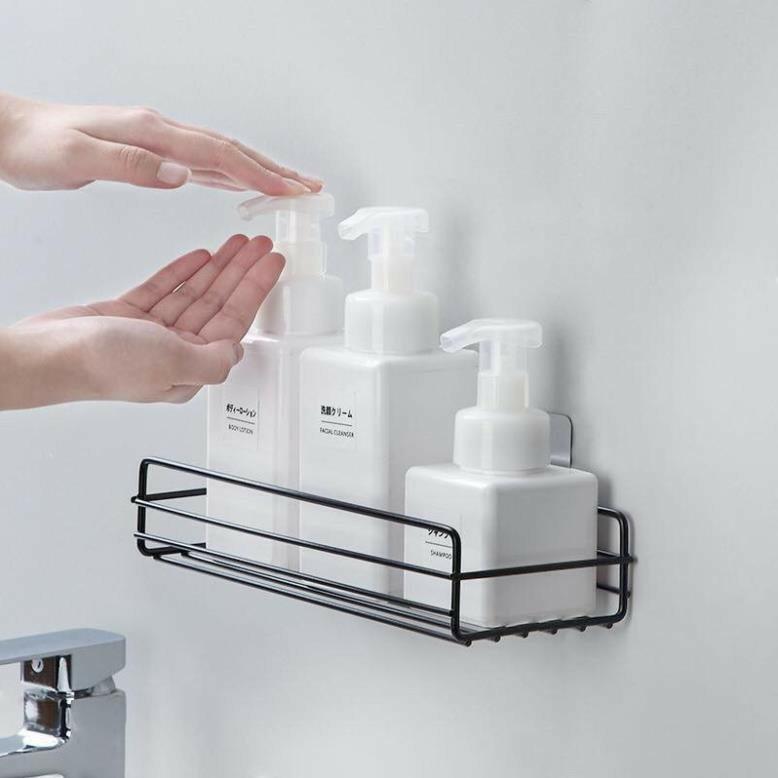 KỆ SẮT CHỮ NHẬT DÁN TƯỜNG NHÀ TẮM, KỆ TRANG TRÍ DECOR NHÀ CỬA-duoc-ban-tai-Quỳnh vy