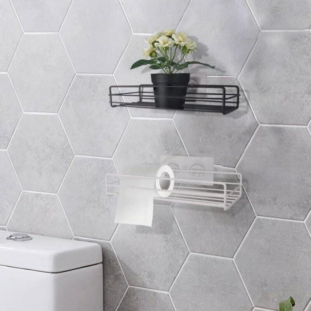 KỆ SẮT CHỮ NHẬT DÁN TƯỜNG NHÀ TẮM, KỆ TRANG TRÍ DECOR NHÀ CỬA-duoc-ban-tai-Quỳnh vy
