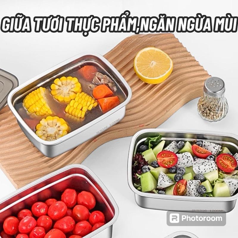 Hộp inox đựng thực phẩm có nắp đậy chống tràn-duoc-ban-tai-Quỳnh vy