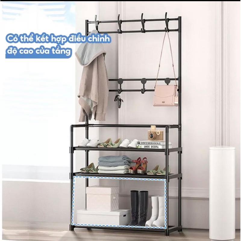 Kệ để giày dép kèm móc treo đồ tiện ích 4 tầng-duoc-ban-tai-Quỳnh vy