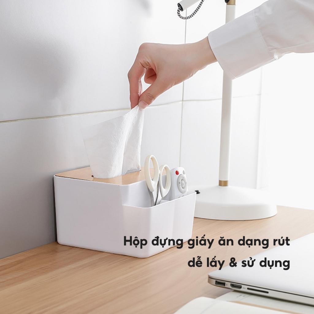 HỘP GIẤY ĂN ĐỂ BÀN NẮP GỖ-duoc-ban-tai-Quỳnh vy