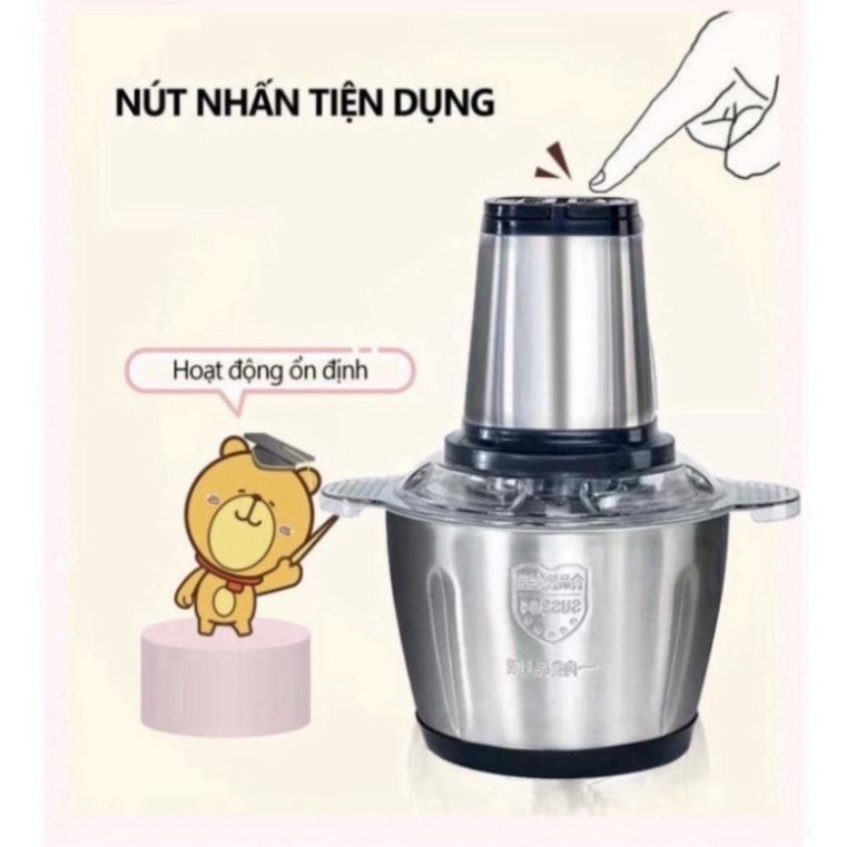Máy xay thịt cối KITTCHEN FOOD 4 lưỡi đa năng công suất 250w, máy say siêu khỏe dễ dàng sử dụng bảo hành 12 tháng-duoc-ban-tai-Quỳnh vy