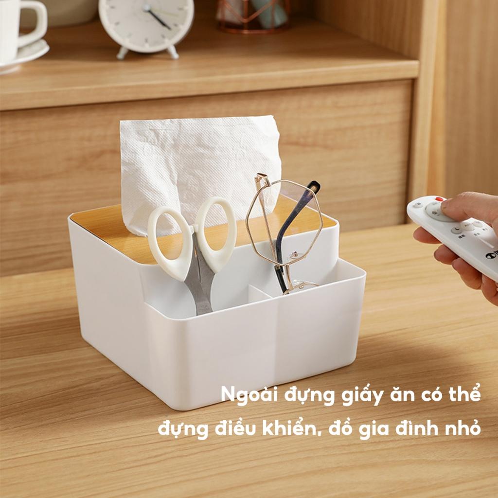 HỘP GIẤY ĂN ĐỂ BÀN NẮP GỖ-duoc-ban-tai-Quỳnh vy