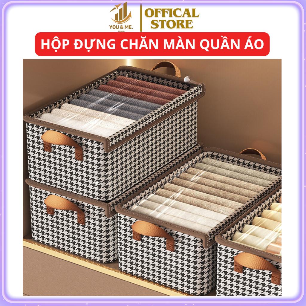 Hộp Đựng Quần Áo Khung Thép Kẻ caro-duoc-ban-tai-Quỳnh vy
