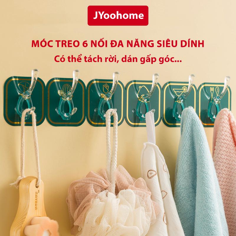 Thanh treo 6 Móc Dán Tường Chịu Lực Siêu Dính - móc treo dạng màu Có Thể Tách Rời Móc Treo chìa khoá, quần áo-duoc-ban-tai-Quỳnh vy