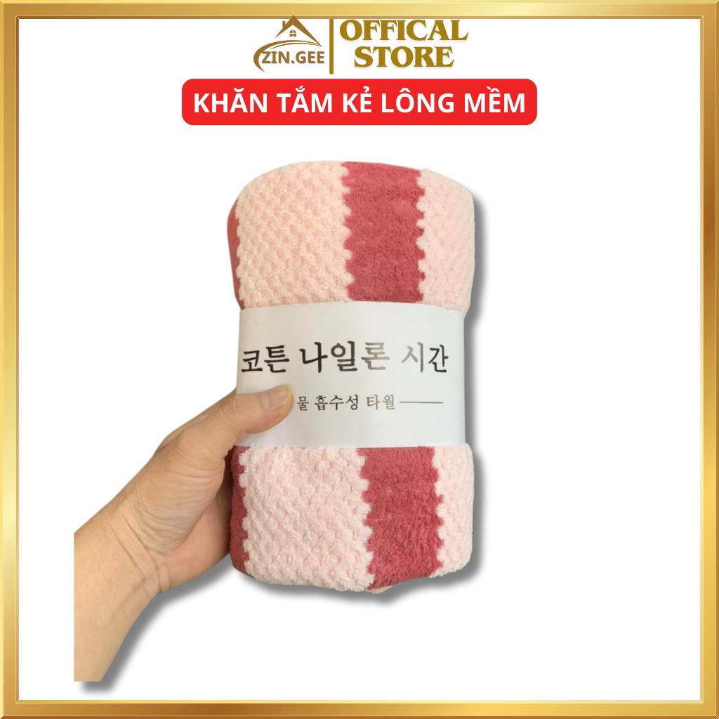 Khăn Tắm Hàn Quốc Khổ 70x140cm- Khăn Tắm kẻ sọc Siêu Mềm Mại Thấm Hút-duoc-ban-tai-Quỳnh vy