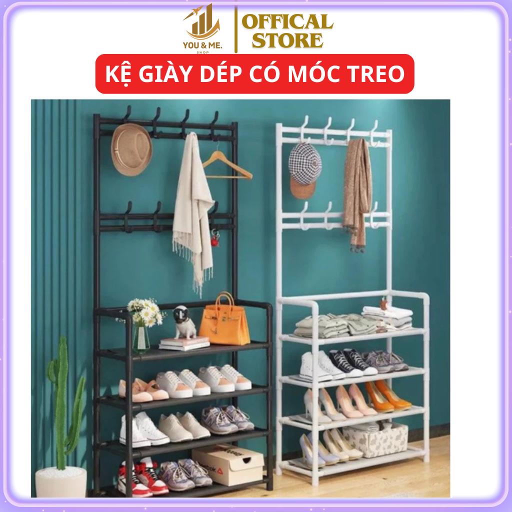 Kệ để giày dép kèm móc treo đồ tiện ích 4 tầng-duoc-ban-tai-Quỳnh vy