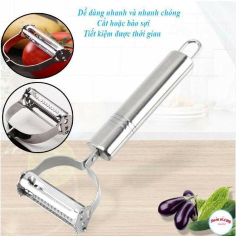Nạo củ quả inox 3 trong 1, Bàn nạo, dụng cụ bào cắt củ quả tiện ích-duoc-ban-tai-Quỳnh vy