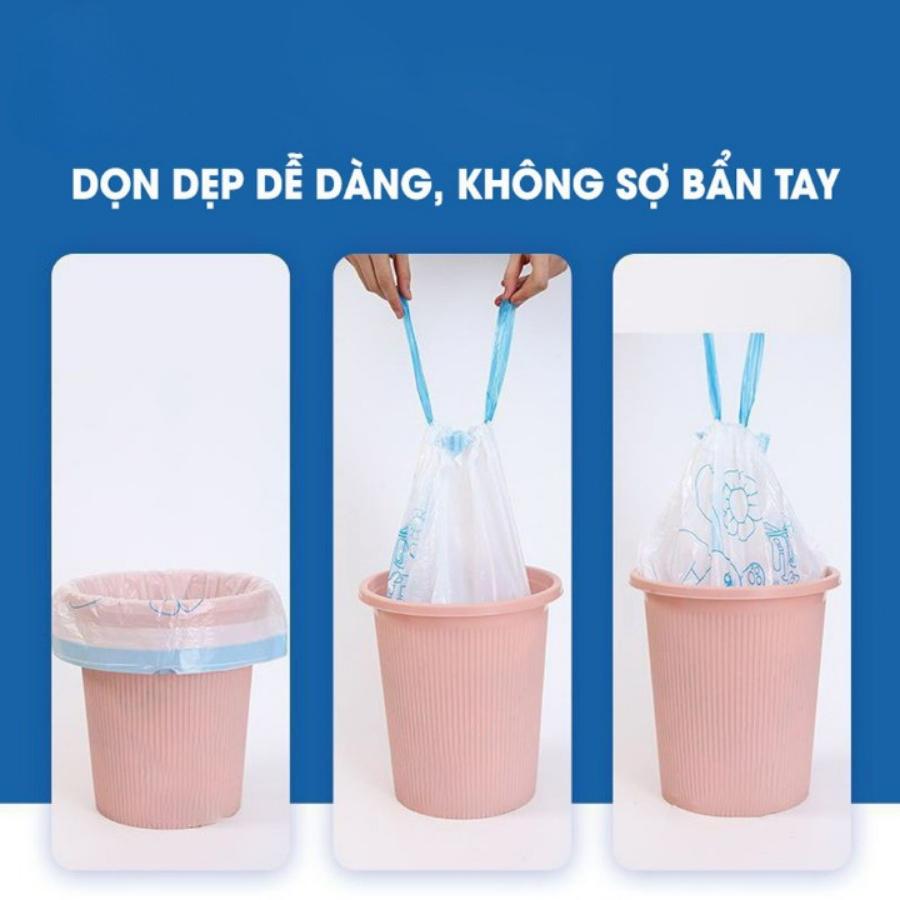 SET TÚI ĐỰNG RÁC CÓ QUAI TỰ PHÂN HỦY, TÚI ĐỰNG RÁC RÂY RÚT TIỆN ÍCH-duoc-ban-tai-Quỳnh vy