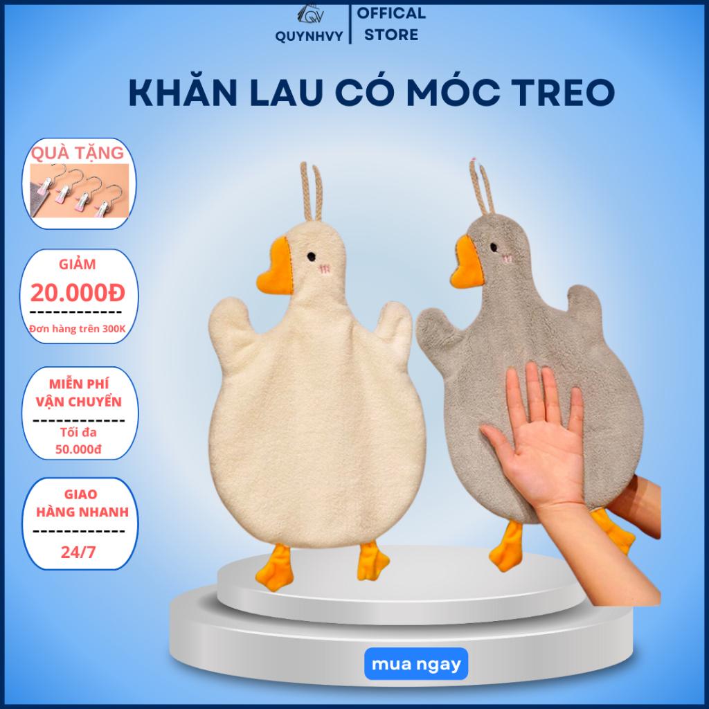 Khăn lau tay nhà bếp hình vịt siêu thấm hút, nhanh khô, nhỏ gọn thiết kế chú vịt ngộ nghĩnh treo tường-duoc-ban-tai-Quỳnh vy