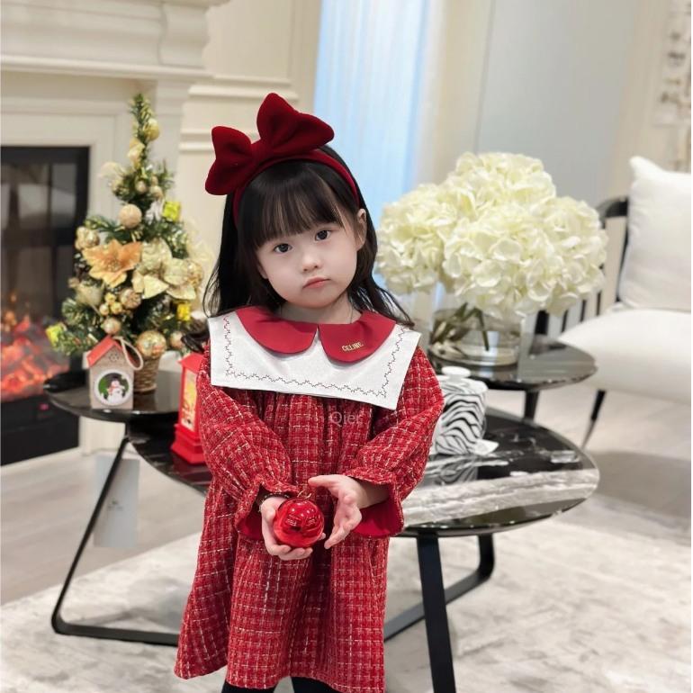 Bờm Cài Tóc Đính Nơ đỏ Phong Cách Hàn Quốc Dễ Thương Cho Bé Gái Dịp Giáng Sinh, Noel, Christmas, Năm mới, Tết, New Year-duoc-ban-tai-Quỳnh vy