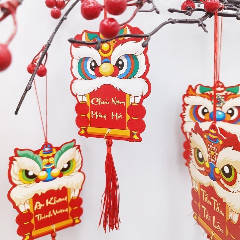 Set 6 Dây Liễn Trang Trí Tết Treo cành Đào, Mai 2025 KT 6*8cm Đa Sắc đem lại may mắn tài lộc-duoc-ban-tai-Quỳnh vy
