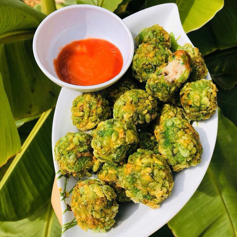 [HỎA TỐC SG] Cá viên bọc cốm xanh Ô Ngon thơm ngon 500g-duoc-ban-tai-Hải Sản Phương Châu