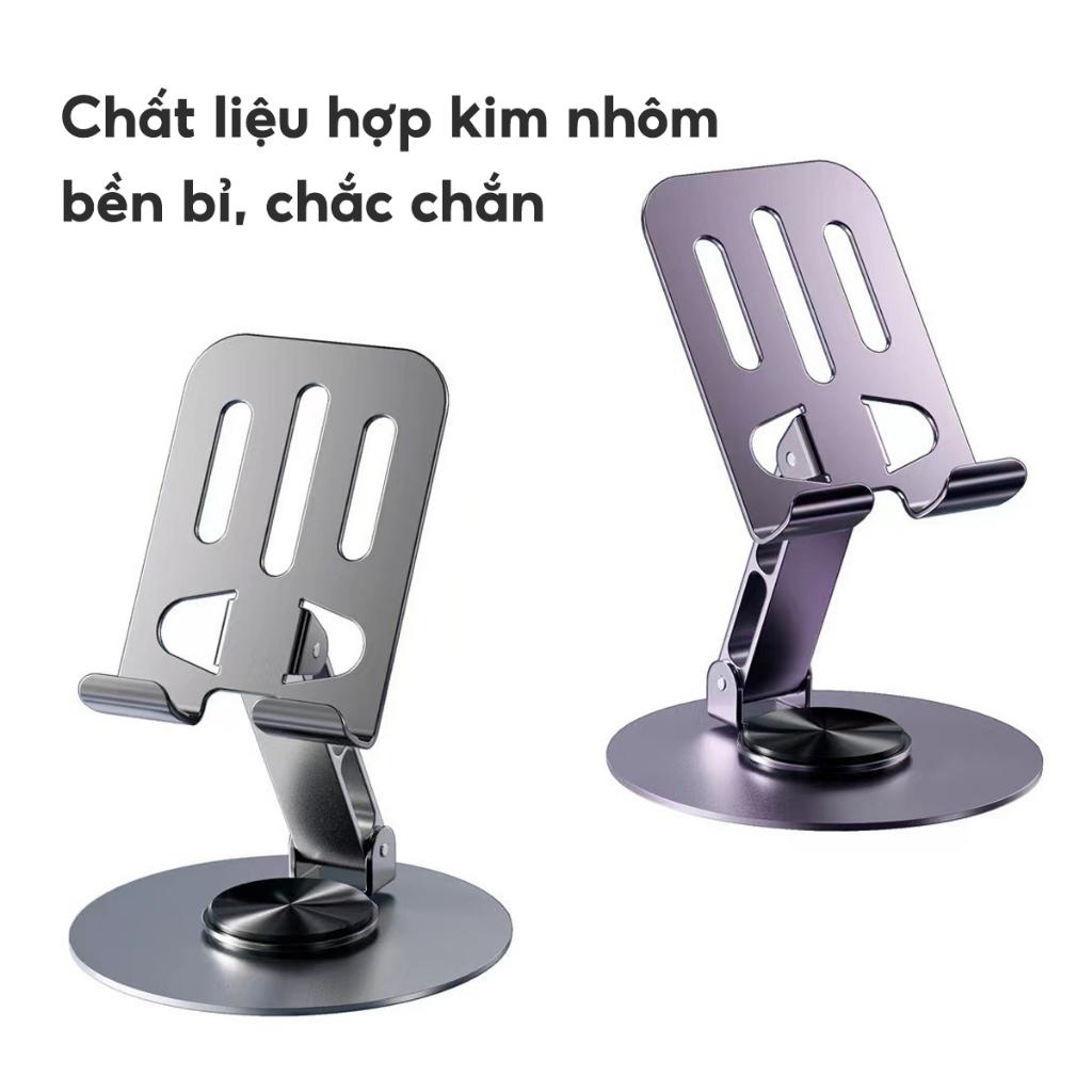 Giá Đỡ Điện Thoại Máy Tính Bảng ZINGEE - Xoay 360 Hợp Kim Nhôm, Kệ Điện Thoại Xem Phim Livestream-duoc-ban-tai-Quỳnh vy