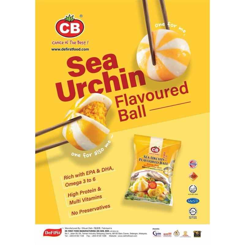 Bánh bao nhân trứng nhím biển CB Malaysia - Sea Urchin flavoured Ball-duoc-ban-tai-Hải Sản Phương Châu