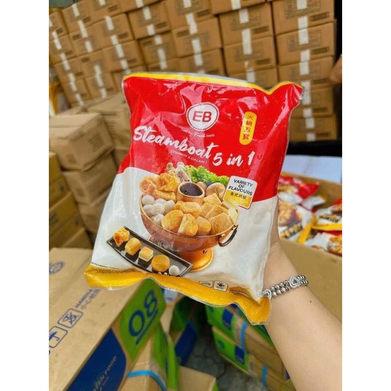 [HỎA TỐC SG] Viên thả lẩu Malaysia 5in1 EB thơm ngon lẩu nướng chiên đều ngon 500g-duoc-ban-tai-Hải Sản Phương Châu