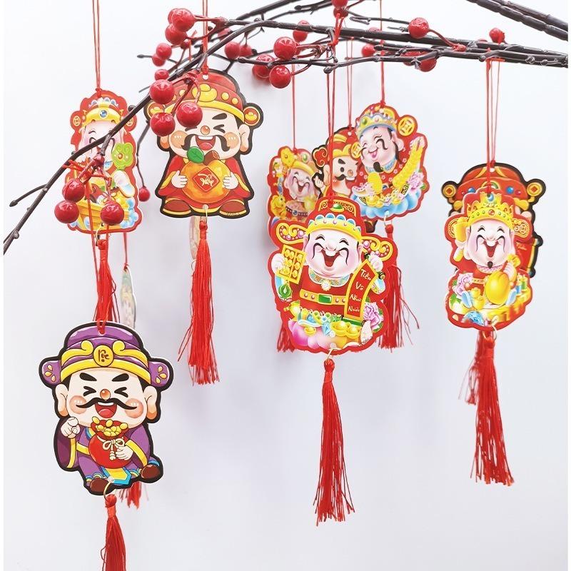 Set 6 Dây Liễn Trang Trí Tết Treo cành Đào, Mai 2025 KT 6*8cm Đa Sắc đem lại may mắn tài lộc-duoc-ban-tai-Quỳnh vy