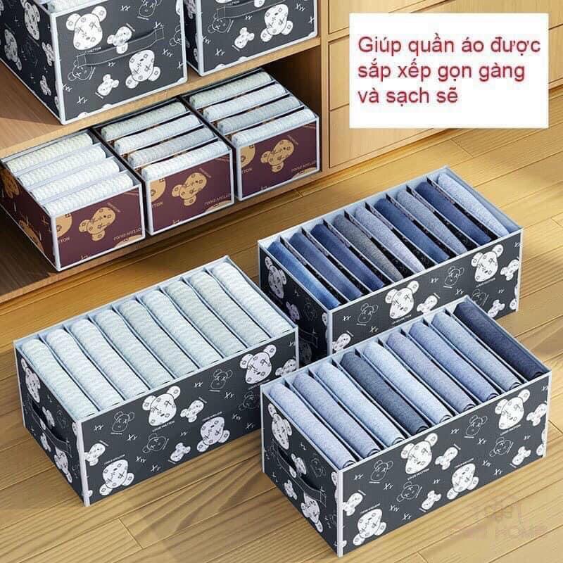 HỘP ĐỰNG ĐỒ HÌNH GẤU CHIA NGĂN-duoc-ban-tai-Quỳnh vy