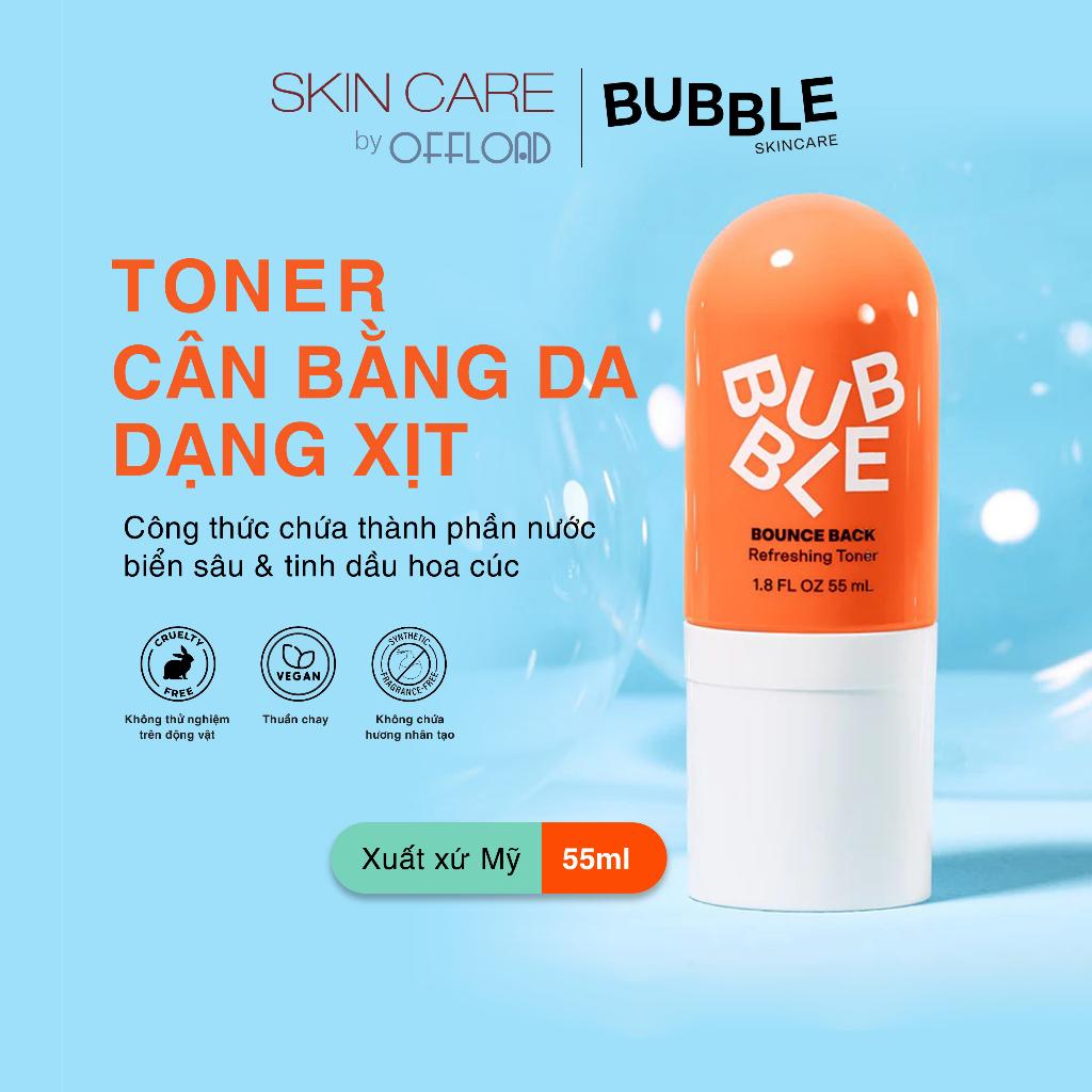 Toner cân bằng dầu cho da dạng xịt Bubble | Bounce Back 55ml làm dịu và tươi mới làn da với tinh dầu hoa cúc-duoc-ban-tai-Offload Spa