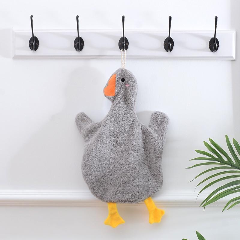 Khăn lau tay nhà bếp hình vịt siêu thấm hút, nhanh khô, nhỏ gọn thiết kế chú vịt ngộ nghĩnh treo tường-duoc-ban-tai-Quỳnh vy