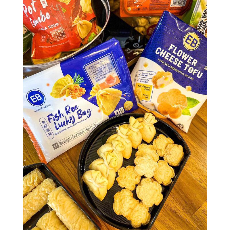 [HỎA TỐC SG] Viên thả lẩu túi tiền may mắn trứng cá Fish Roe Lucky Bag EB Malaysia-duoc-ban-tai-Hải Sản Phương Châu