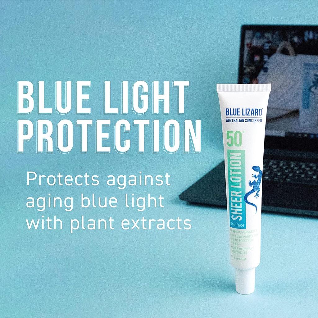 Kem chống nắng khoáng chất mịn mượt Blue Lizard | Sheer Mineral Sunscreen Lotion for Face SPF 50+-duoc-ban-tai-Offload Spa