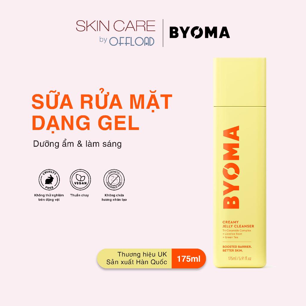 Gel rửa mặt dưỡng ẩm & làm sáng da Byoma | Creamy Jelly Cleanser 175ml với Tri-Ceramide Complex dành cho mọi loại da-duoc-ban-tai-Offload Spa