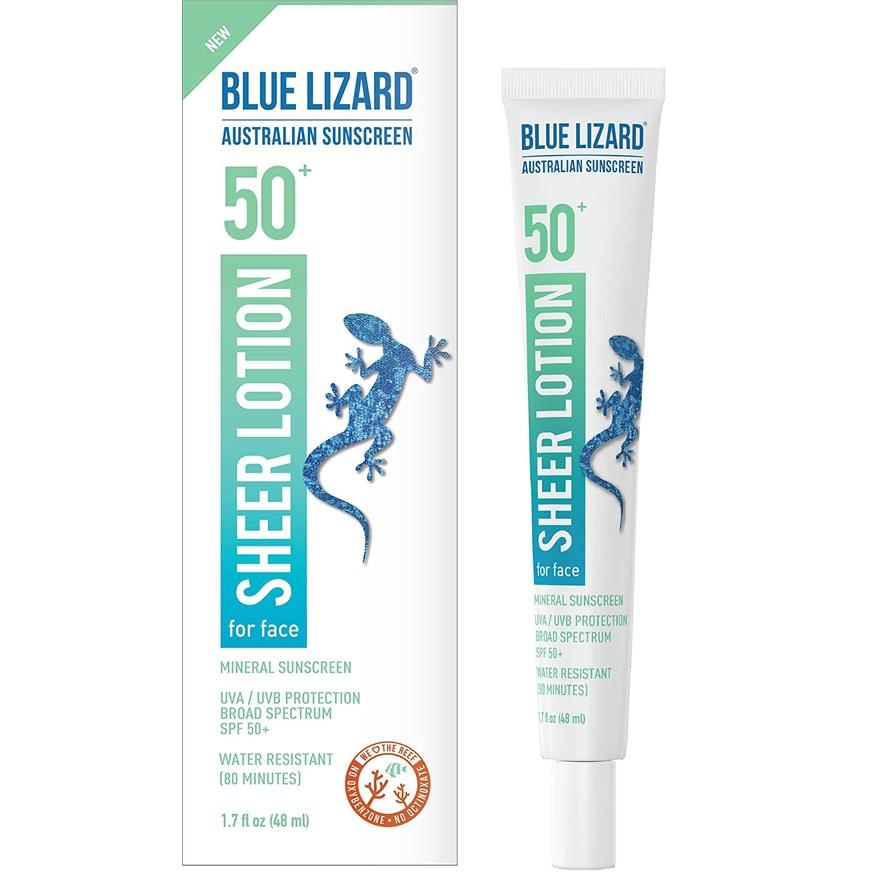 Kem chống nắng khoáng chất mịn mượt Blue Lizard | Sheer Mineral Sunscreen Lotion for Face SPF 50+-duoc-ban-tai-Offload Spa