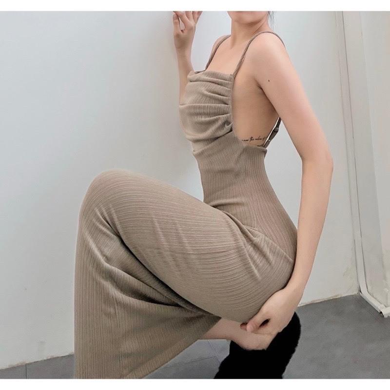 Đầm Váy Body Cổ Đổ Hở Lưng Sang Trọng Mặc Đi Du Lịch Đi Biển Đi Tiệc Sự Kiện Sang Chảnh (Hàng chuẩn ảnh ) M513N-duoc-ban-tai-ANNA'S STORE CHUYÊN SỈ