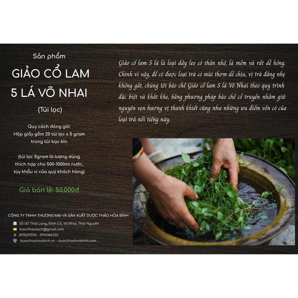 Trà Giảo cổ lam 5 lá Võ Nhai - hỗ trợ an thần, hạ áp, giảm béo phì-duoc-ban-tai-Đông y Việt Phương