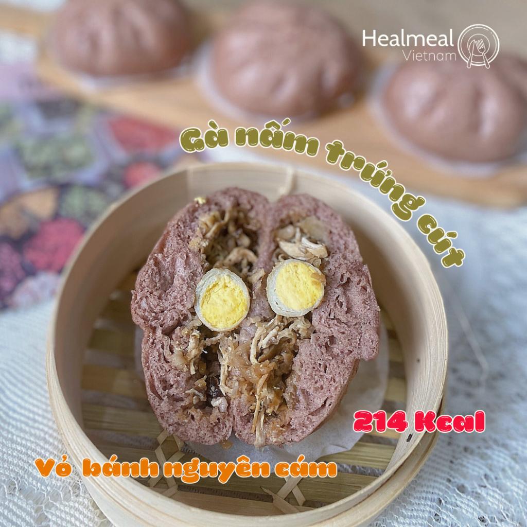[HCM] Bánh bao nguyên cám gà nấm trứng cút-duoc-ban-tai-Healmeal Vietnam