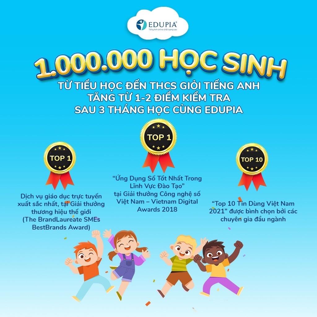 Edupia Tiểu học - ứng dụng học Tiếng Anh Edupia chuẩn Quốc tế-duoc-ban-tai-Nhà sách Hạnh Phúc
