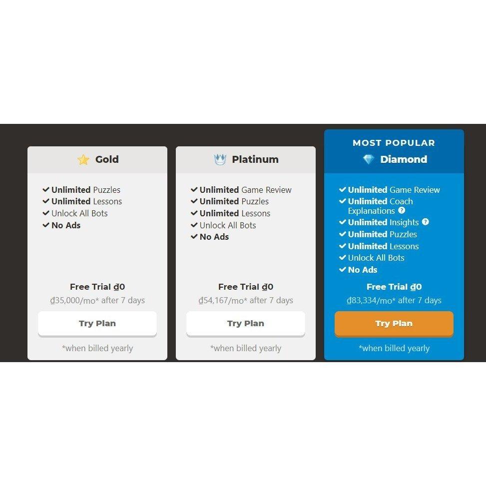 Chess.com GÓI DIAMOND( app-chơi cờ vua) - Gói 1 năm-duoc-ban-tai-Nhà sách Hạnh Phúc
