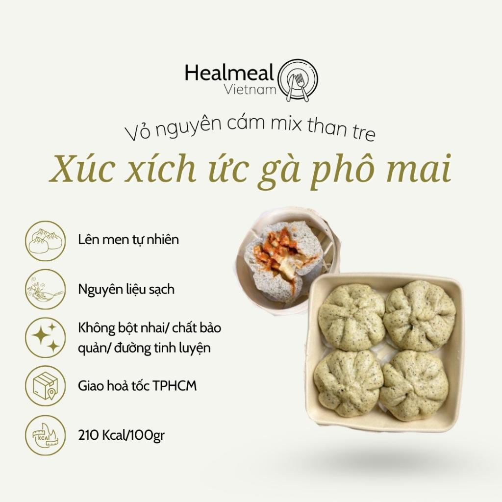 [HCM] Bánh bao nguyên cám xúc xích ức gà phô mai-duoc-ban-tai-Healmeal Vietnam