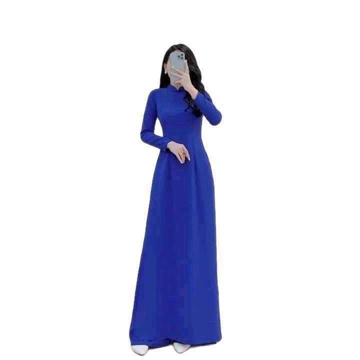 AODAITHIENHUE/ÁO DÀI TRUYỀN THỐNG CỔ 3CM, TRƠN, CHẤT LỤA MỸ Nữ-duoc-ban-tai-tigtig1a