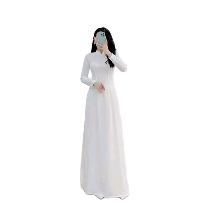 AODAITHIENHUE/ÁO DÀI TRUYỀN THỐNG CỔ 3CM, TRƠN, CHẤT LỤA MỸ Nữ-duoc-ban-tai-tigtig1a