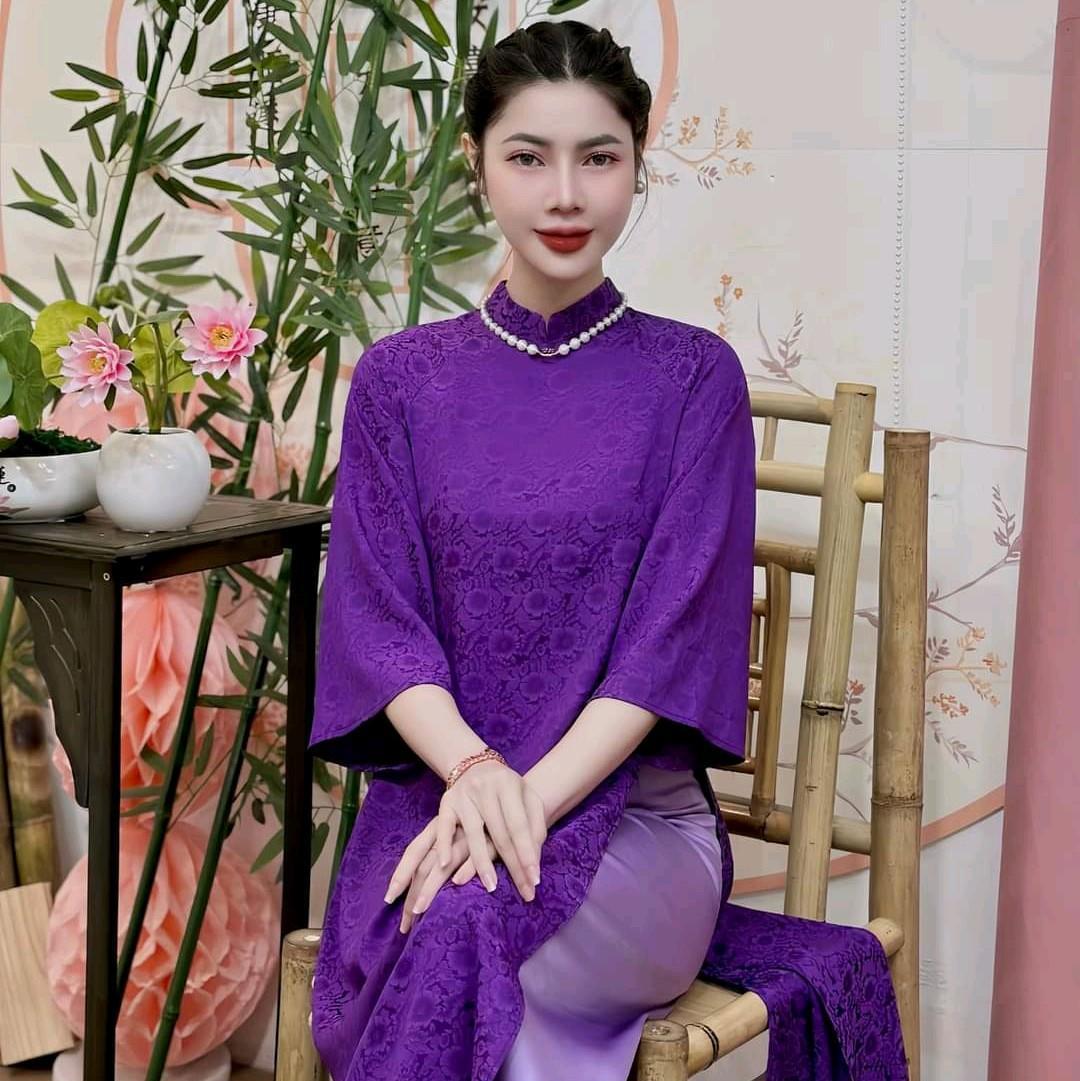 Áo dài gấm dáng suông phối cổ nhiều màu cao cấp Nữ-duoc-ban-tai-tigtig1a