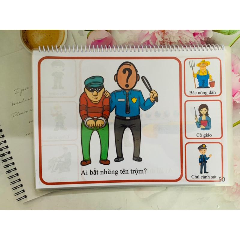 ❤️[Yêu thích]🧰Học liệu dạy bé trả lời câu hỏi Ai Autismshop-duoc-ban-tai-Autismshop.vn-Đồ chơi sách học liệu giáo dục đặc biệt