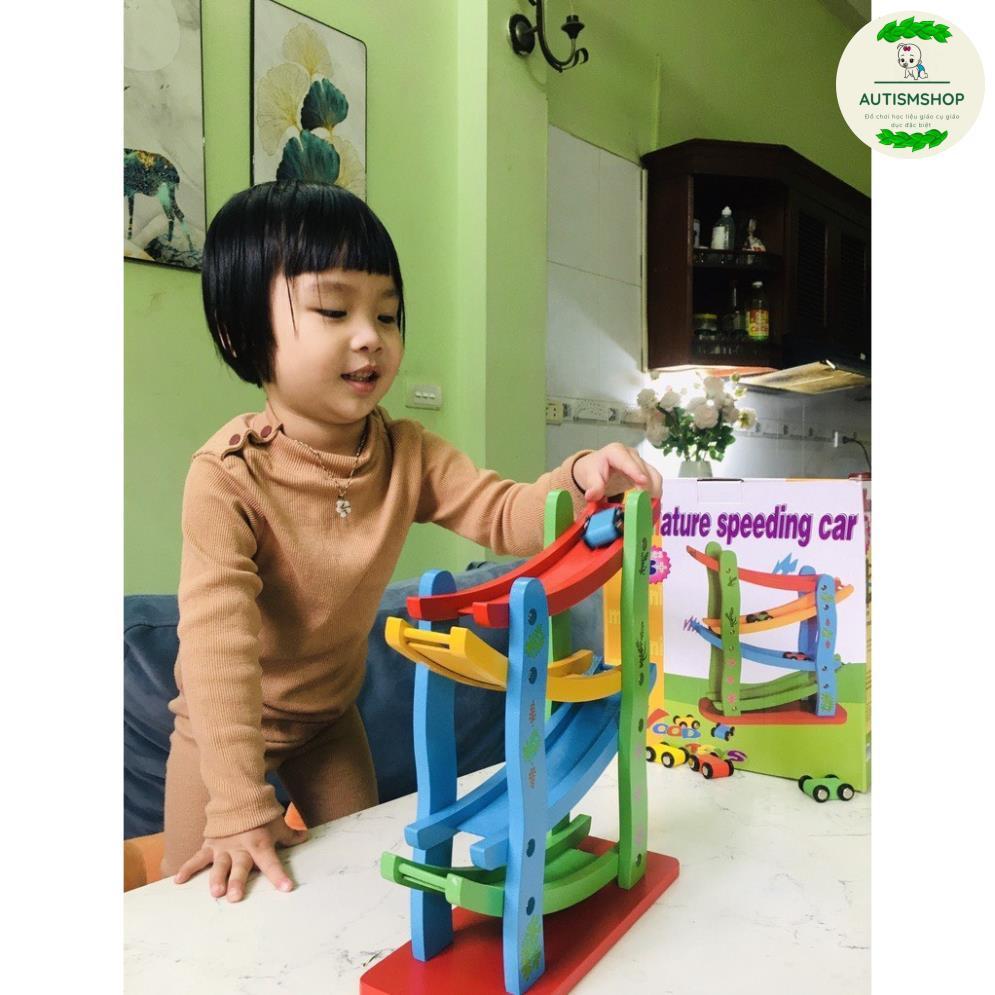 Đồ chơi - Xe Trượt 4 Tầng Bằng Gỗ Cho Bé Yêu Autismshop-duoc-ban-tai-Autismshop.vn-Đồ chơi sách học liệu giáo dục đặc biệt